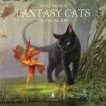 2019 Fantasy Cats Calendar by Llewellyn