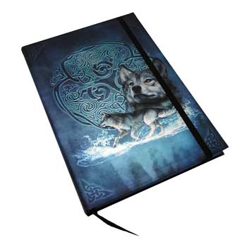 5 7/8" x 8 1/4"  Celtic Wolf journal