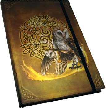 5 1/2" x 8" Celtic Owl journal