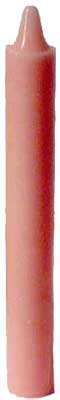 Pink 6" Taper Candle